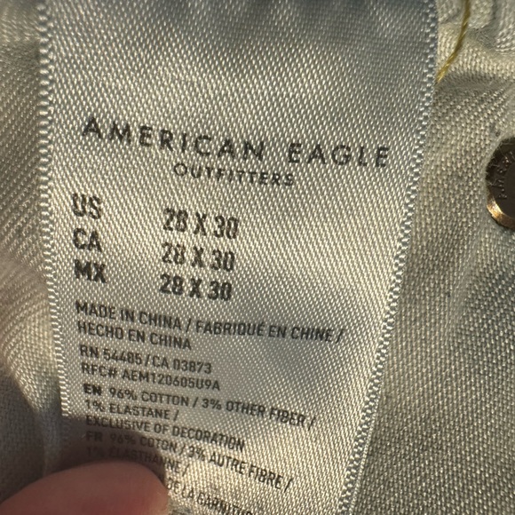 AMERICAN EAGLE Jeans Women 28x30 Next Level Airflex Slim Destroyed Jeans - Picture 14 of 15